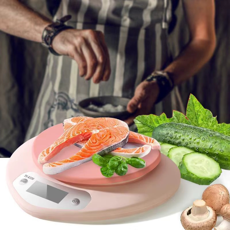 Digital Kitchen Scale 5000G/ 1G Small Jewelry Scale Food Scales Digital Weight Gram and Oz Digital Gram Scale with LCD/ Tare