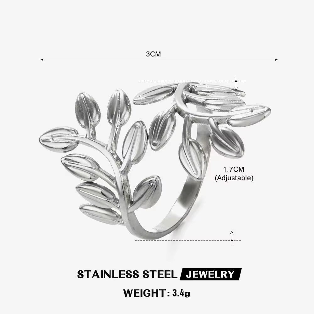 Gold Color Stainless Steel Heart Ring Women Metal Finger Hollow Ring Waterproof Jewelry Girlfriend Gift Bijoux Femme Anillos