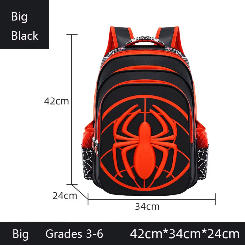 Spider Backpack+Pencil Case Set for Boys School Bag Elementary for Kids School Bag Cartoon Waterproof Primary Backpack