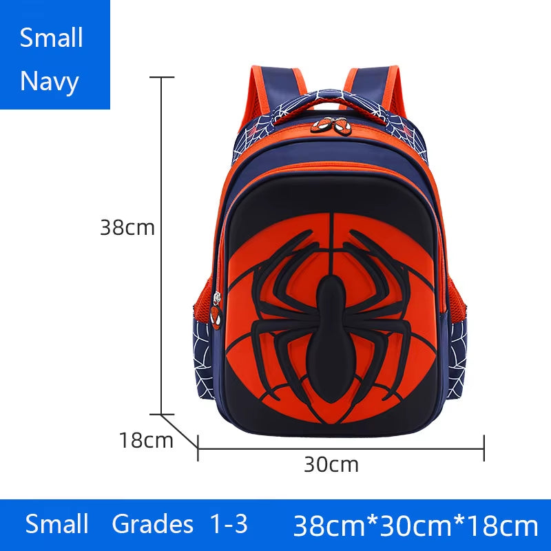 Spider Backpack+Pencil Case Set for Boys School Bag Elementary for Kids School Bag Cartoon Waterproof Primary Backpack
