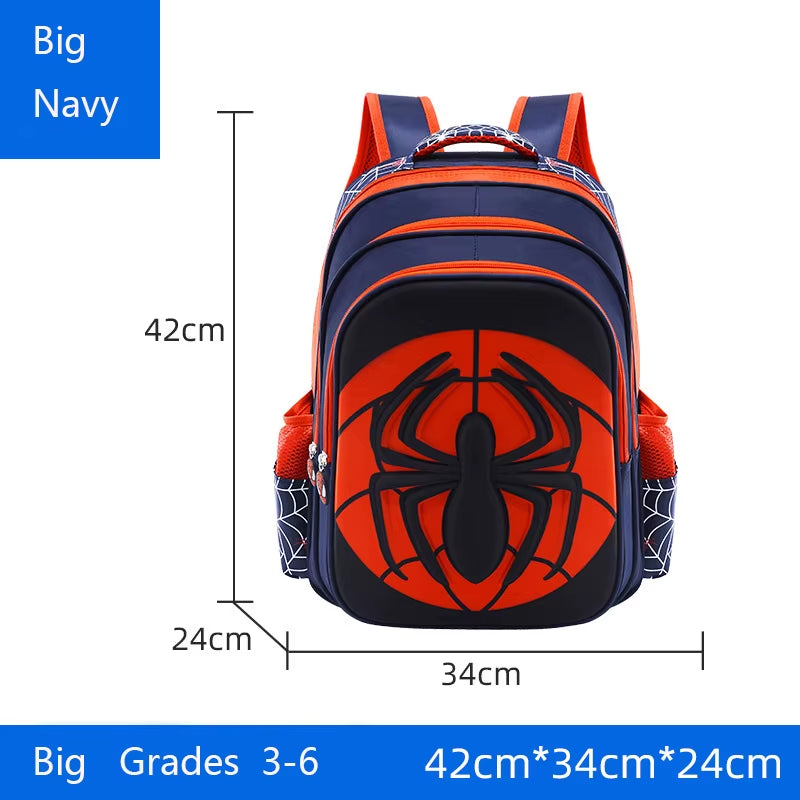 Spider Backpack+Pencil Case Set for Boys School Bag Elementary for Kids School Bag Cartoon Waterproof Primary Backpack