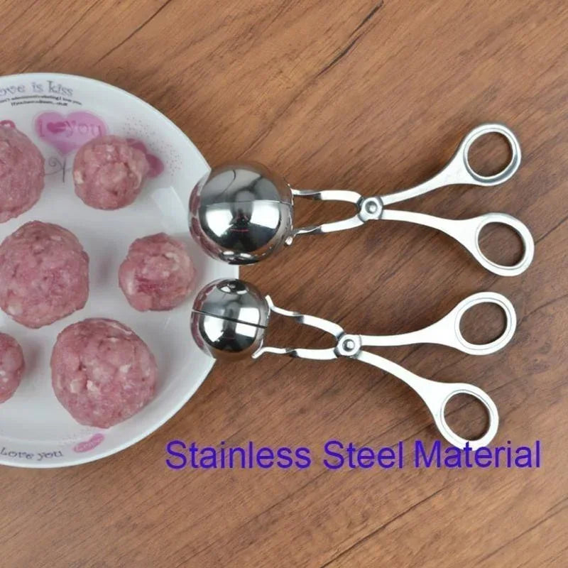 Meat Ball Maker Tool Stainless Steel Clip round Rice Ball Shaper Spoon Meatball Making Mold Non Stick Stuffed Kitchen Gadget