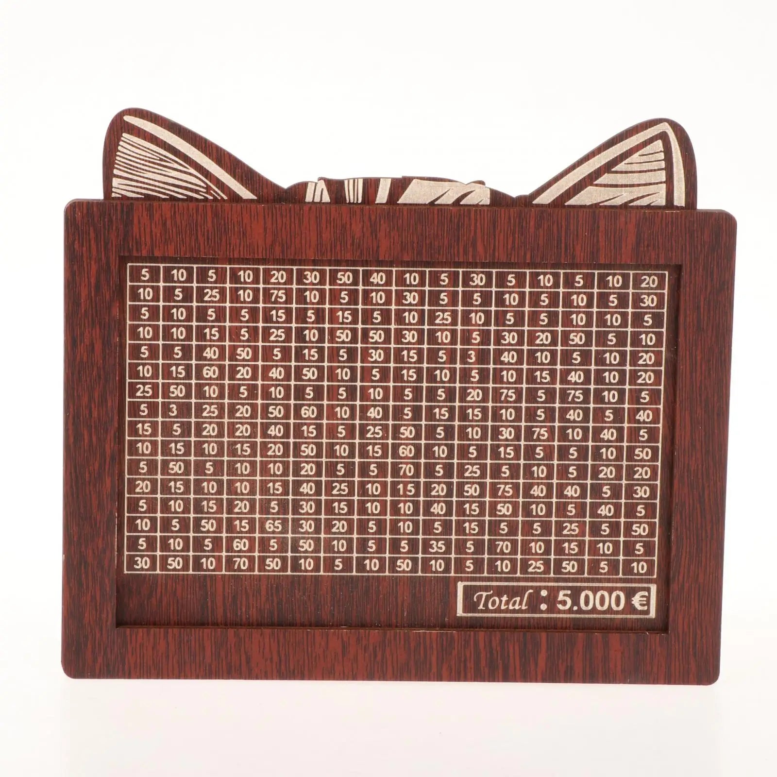 Piggy Bank with Marking Pen Money Box with Counter Wooden Money Box Money Jar Piggy Bank Savings Goal Cash Box Money Saving Cha